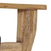 vidaXL Wandgarderobe mit 4 Haken Massivholz Mango Produktbild-Vorschau 3