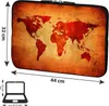 PEDEA Design Schutzhülle: brown global map 17,3 Produktbild-Vorschau 2