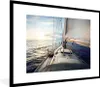 MuchoWow® Gerahmtes Poster Meer - Segelboot - Sonne 80x60 Produktbild-Vorschau 1