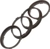 4x Zentrierringe 70,4 x 66,6 mm Dunkelbraun  Felgen Ringe  Produktbild-Vorschau 3