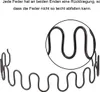 4er Set Sofa Ersatzfedern 20 Zoll mit 8 S-Haken – Hochfeste Produktbild-Vorschau 2