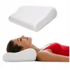 A woman is lying down with her head on an orthopedic pillow, and above it is a separate image of the pillow itself. Náhľad obrázku produktu