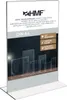 HMF Acryl Tischaufsteller DIN A4, Doppelseitiger T-Ständer Produktbild-Vorschau 1