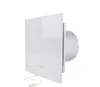 A white exhaust fan with a pull cord is shown against a white background. Produktbild-Vorschau