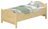 Seniorenbett extra hoch 90x200 Massivholz Kiefer Einzelbett Produktbild-Vorschau 1