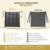 Lavea® Sitzkissen 40x40 cm - 8er Set,  mit Stoffbändern – Produktbild-Vorschau 10