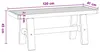 Banc de salle à manger NOAIN 120 x 41 x 45 cm Pin massif Voir les images du produit 8