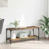 vidaXL TV-Schränk Altholz 100x33x41cm Verbundholz und Eisen Produktbild-Vorschau 2