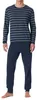 Schiesser - Basic - Pyjama (maat 48, nachtblauw) Productafbeelding-voorbeeld 1