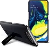 A black Samsung phone case with a kickstand is shown next to a Samsung Galaxy A80 phone. Anteprima dell’immagine prodotto