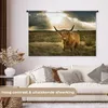 MuchoWow® Wandteppich Wandbehang Schottisches Hochlandrind Produktbild-Vorschau 2