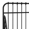 Przedłużana Rama Łóżka, Czarna, Metalowa, 80X130/200 Cm Podgląd zdjęcia produktu 5