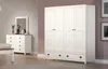 Möbilia Kleiderschrank | 4 Türen, 2 Schubladen | Kiefer Produktbild-Vorschau 6