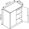 CP Stahlschrank 8821-00 lichtgrau, enzianblau 94,0 x 50,0 x Produktbild-Vorschau 7