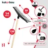 KOTARBAU® Laubrechen Kunststoff 59 cm mit Stiel Heurechen Produktbild-Vorschau 4