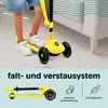 SereneLife Kinderroller ab 3 Jahre – LED Tretroller faltbar Produktbild-Vorschau 5