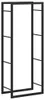 vidaXL Étagère à bois de chauffage noir mat 50x28x132 cm Voir les images du produit 10