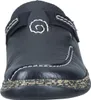 A close-up front view of a black clog. Anteprima dell’immagine prodotto