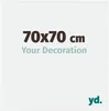 A graphic displaying product dimensions and a tagline. Produktbild-Vorschau