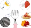 Dětské bezpečnostní příbory Blurred Steel Pink 3 kusy Náhled obrázku produktu 4