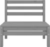 vidaXL 2-Sitzer-Gartensofa Grau Kiefer Massivholz Produktbild-Vorschau 4