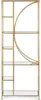 Bücherregal Elenor 66x25,5x176cm Stahlgestell Gold mit 6 Produktbild-Vorschau 2