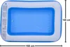 SunClub Planschbecken rechteckig 155 x 108 x 46 cm blau mit Produktbild-Vorschau 13