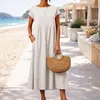 Vestido midi de malla para ocasiones informales Vista previa de la imagen del producto 3
