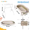 Vasca da bagno per neonati moovkee con supporto da 80 cm, Anteprima dell’immagine prodotto 2