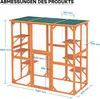 Wiltec Freilaufgehege Katzen 168 x 82 x 166,5 cm mit 6 Produktbild-Vorschau 7