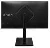 The back of a black computer monitor on a stand. Produktbild-Vorschau