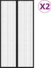 Tende Antimosche 2 pz per Porte con Magneti Nere 220x100 cm Anteprima dell’immagine prodotto 1
