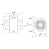 Feu de gabarit rouge/blanc 67x78mm plat Voir les images du produit 7