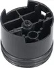 A close-up, isolated shot of a black plastic coffee machine part. Produktbild-Vorschau
