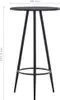 vidaXL Table de bar noire 60×107,5 cm MDF Voir les images du produit 3