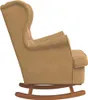 vidaXL Chaise à bascule avec pieds en bois massif et en Voir les images du produit 5