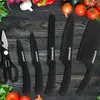 Herzberg 8-Teiliges Messerset mit Acrylständer - Schwarzer Produktbild-Vorschau 3