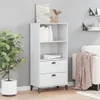 The Living Store Bücherschrank VIKEN Weiß 60x35x123 cm Produktbild-Vorschau 4