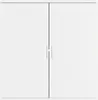 A white cabinet with double doors. Produktbild-Vorschau