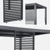 sweeek - Verstellbare Lamellenwand 100cm für die Pergola Produktbild-Vorschau 3