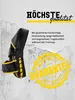 Handpratzen aus Leder ABINGTON LEA Black/Yellow one size Produktbild-Vorschau 2