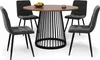 Sweiko Table de salle à manger ronde (80×80×76cm), Table de Voir les images du produit 14