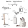 PawGiant 5-in-1 Kletterwand Katzen Set, Stabiles Holz Produktbild-Vorschau 11