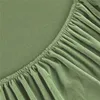 Froté napínacie prestieradlo 140x200 cm zelené teplé Náhľad obrázku produktu 5