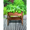 BURI Hochbeet Holzhochbeet 80,5x78,5x40cm Kiefer Garten Produktbild-Vorschau 3