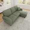 Merax L-vormige hoekbank met chaise longue, 3-zits bank met Productafbeelding-voorbeeld 7