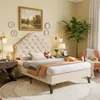 Boxspringbed 90 x 200 cm met fluwele bekleding en Productafbeelding-voorbeeld 2