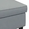 Taboret vidaXL, jasnoszary, 55 x 35 x 41 cm, materiał Podgląd zdjęcia produktu 4