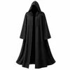 Halloween Zauberer Umhang – Schwarzes Kostüm für Erwachsene Produktbild-Vorschau 1