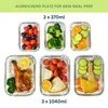 FITPREP Frischhaltedosen Glas 12-teiliges Set [6 Produktbild-Vorschau 2